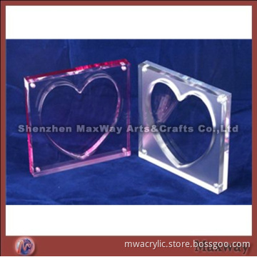 Square 3"*3" Colorful Hot Selling Acrylic Picture Frame Mother's Day Gift